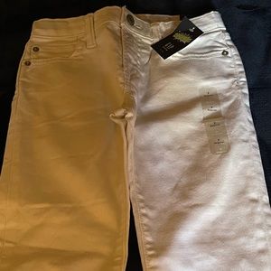 Gap Boys White Jeans Size 7 Regular Slim